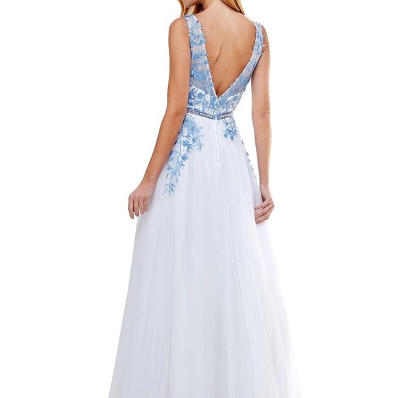 Say Yes to the Prom Embellished Embroidered Gown - Picture 7 of 10